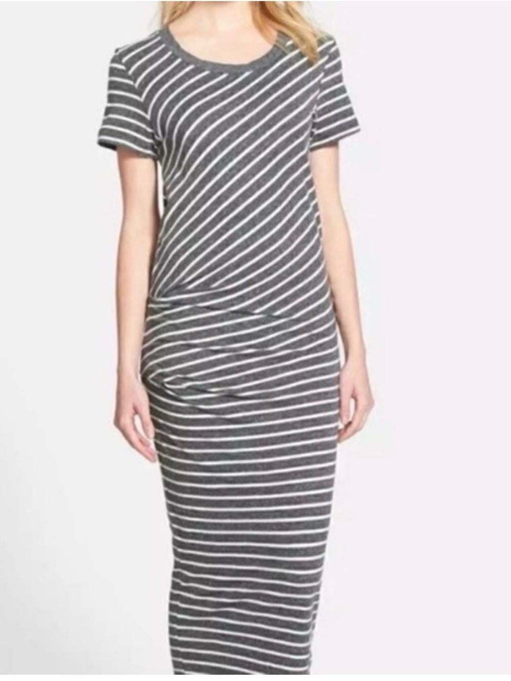 James Perse maxi-dress T-shirt striped size 1